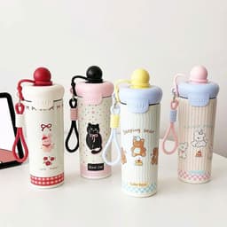 [Tặng túi+cọ ống hút] CHÍNH HÃNG Cốc giữ nhiệt thép không gỉ 316, dung tích 600ml TẶNG sticker dây cầm tay chắc chắn 5