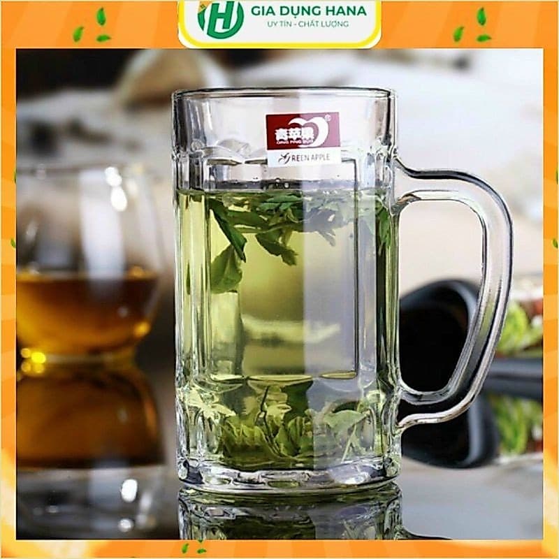 Hộp 6 chiếc cốc thuỷ tinh có tay cầm dung tích 410ml