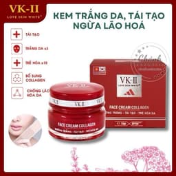 Kem Face Love Skin White VK-II Dưỡng Trắng Da, Tái Tạo, Bổ Sung Collagen, Ngừa Lão Hoá 20gam 1