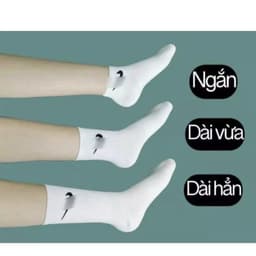 Combo 10 đôi tất NIK trơn trắng đen , thời trang tiện dụng  1