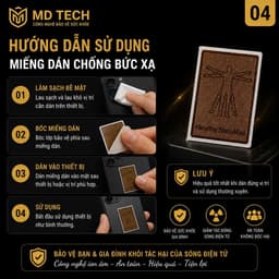 Miếng Dán Ngăn Bức Xạ Điện Từ Hàn Quốc - 24K Gold, Miếng Dán điện thȯại Chống Bức Xạ Có Hại Với Con Người 4
