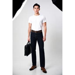 QUẦN DÀI NAM ỐNG SUÔNG MÃ 25, chất jean denim - Size rộng từ 18 đến 24 cm tùy size 3