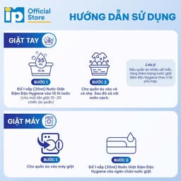Nước Giặt Đậm Đặc Hygiene 3L Màu Đen, Xanh, Cam, Trắng 3