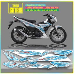 tem xe satria raider tem rời decal xe raider mẫu lửa decal 3 lớp pvc cực dẹp 5