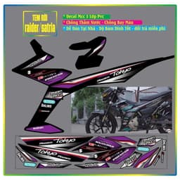 TEM RỜI XE SATRIA RAIDER F150 TOKYO HÓT ĐẸP PHỐI ĐỦ MÀU 2