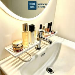 Giá Đựng Đồ Bồn Rửa Mặt, Kệ Nhựa Đựng Đồ Đa Năng Phòng Tắm Rãnh Chữ U Thoát Nước Tiện Lợi P048 TONGKHO HA AN 5