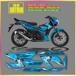 TEM RỜI TEM XE RAIDER SATRIA MẪU KING DRAG 6