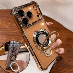 Ốp lưng điện thoại chống sốc và chống rơi bốn góc có giá đỡ từ tính cho iPhone 17 16 11 12 13 14 15 17 pro max 2