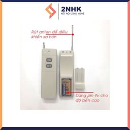 Công tắc khiển từ xa 1 pha (Công suất lớn) 6000W 220V 90A có nút học lệnh, xuyên vật cản 400-1000m không cần lắp khởi 6