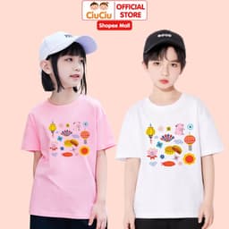 Áo Thun Tết Đoàn Viên Trung Thu Cho Bé CIUCIU KID Vải Cotton Co Dãn Mềm Mịn Thấm Hút Mồ Hôi 9