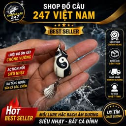 Mồi Lure Thái Cực Âm Dương 30mm 7g Chính Hãng – Lưỡi Titan, Mồi Câu Cá Đa Tầng Nước, Ôm Sát Thân Mồi 1