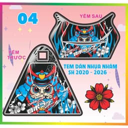 Tem dán yếm khóa Tem dán nhựa nhám sh 125 - 160 . 2020 - 2026  nhiều mẫu 5