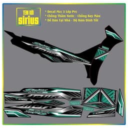 Tem rời Sirius Tem Xe Sirius Chế Cực Chất. Decal Pvc 3 lớp 2