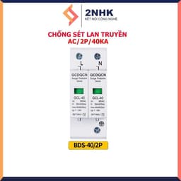 Bảo Vệ Chống Sét lan chuyền 1 pha AC 2P 40KA GECHELE 6