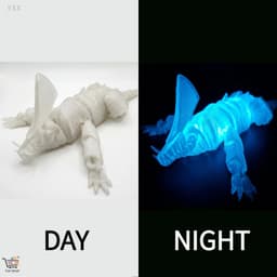 Mô hình người đi tuyết in 3D Đi bộ biển sâu dưới 0 độ Cùng phong cách Chi tiết cao Khớp di chuyển Hình sinh học Dạ quang Đồ trang trí quái vật phát sáng Bộ sưu tập khoa học viễn tưởng Bàn mô hình 9
