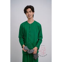 BIGSIZE Bộ bà ba Cate màu xanh lá- Miền tây giá rẻ- Có bộ bà ba Bigsize- Bà ba sỉ toàn quốc, may áo bà ba theo yêu cầu 5