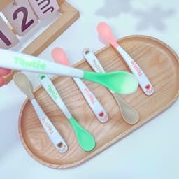 Thìa ăn dặm báo nóng Tootie cho bé ăn dặm, Thìa ăn dặm cảm biến nhiệt cho bé 8