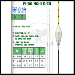 Phao Nghi Điếu N15 Cao Cấp 1