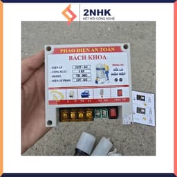 RƠLE PHAO ĐIỆN AN TOÀN 12V Bách Khoa chống giật 6HP tải 2Kw 6