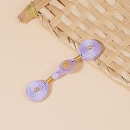 NÚT THẮT ĐƠN XOẮN HẠT MAI VÀNG  NÚT TÀU TRUNG HOA - PHỤ KIỆN TRANG TRÍ CỔ TRANG THANH LỊCH ÁO DÀI SƯỜN XÁM 7