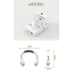 Quạt Đeo Cổ Mini 3 Cấp Độ Gió Hình Thú Dễ Thương Pin Trâu 1800mAh Quạt Sạc USB Tiện Lợi Mùa Hè 5
