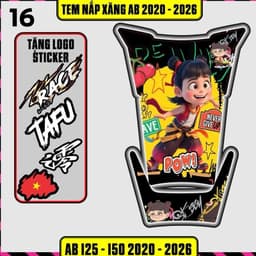 Tem Dán Nắp Xăng AB 2020 - 2025 (Lưu ý :AB 2026 DÁN KHÔNG VỪA) Tem AB Mẫu Mới Cực Chất 2