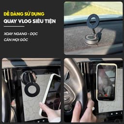 Giá Đỡ Điện Thoại Chính Hãng K007 Hít Chân Không Từ Tính Mạnh Mẽ Xoay 360° Hợp Kim Cao Cấp 3