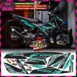 Tem Rời Xe Satria Tem Xe satria Đẹp hót Decal pvc 3 lớp 6