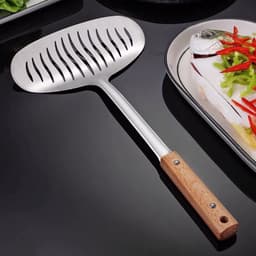 Xẻng inox lật cá rán nguyên con chuyên dụng cho nhà bếp cao cấp, dụng cụ lật cá nguyên con 4