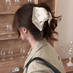 Kẹp tóc vỏ vải tối giản phong cách Pháp Kẹp tóc sang trọng cao cấp cho mặt sau đầu kẹp cá mập 6