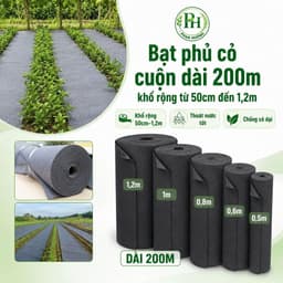 Bạt phủ chống cỏ cuộn dài 200m khổ rộng từ 50cm đến 1,2m 1