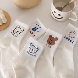 Combo 10 Đôi Tất Unisex Cao Cổ Lucky, Vớ Contton Thoáng Khí Kháng Khuẩn ZepXinh.Store 5