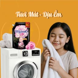 Nước xả vải Hygiene Expert Care đậm đặc 2000-2200ml thơm lâu, mềm vải, dịu nhẹ cho da 6