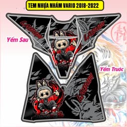 Tem Dán Nhựa Nhám Vario 125 150 Đời 2018  - 2022 Mẫu Labubu Cực Chất Hót Đẹp Decal 3Lớp 2
