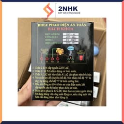 RƠLE PHAO ĐIỆN AN TOÀN 12V Bách Khoa chống giật 6HP tải 2Kw 4