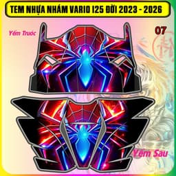Tem dán nhựa nhám cho Vario 125 đời 2023-2025 mẫu spiderman (lưu ý: các đời khác dán không vừa) 6