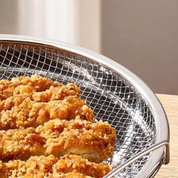 Bộ khay lưới inox kèm khay hứng dầu có tay cầm tiện dụng 19cm gdgs66 5