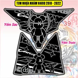Tem Dán Nhựa Nhám Vario 125-150 2018 - 2022  decal 3lớp chống thấm nước 9