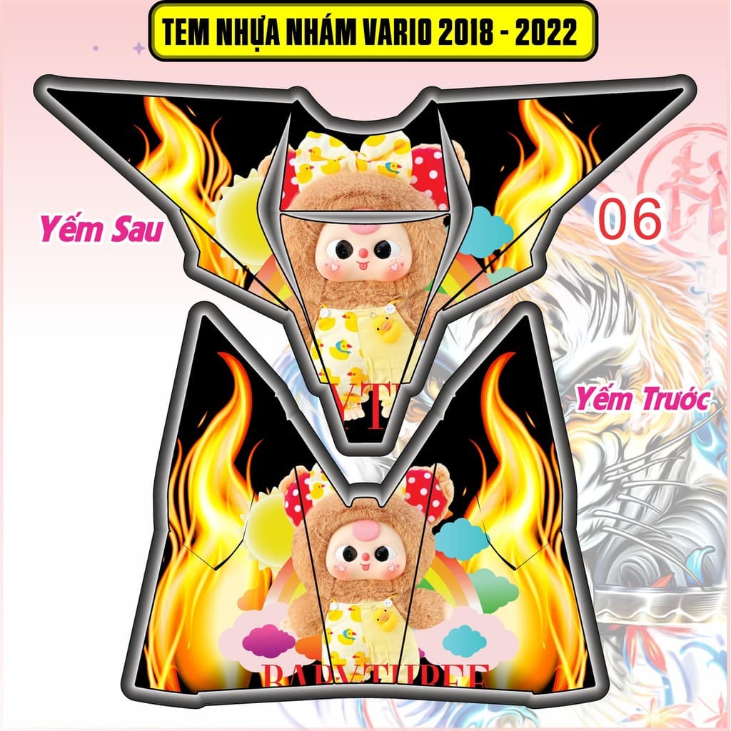 Tem Dán Nhựa Nhám Vario 125-150 2018 - 2022  nhiều mẫu hót nhất hiện tại