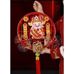 Dải Treo Thần Tài Lắc Đầu Gọi May Mắn Tài Lộc - Dải Treo Trang Trí, Decor Nhà Cửa Ngày Tết 2027 5