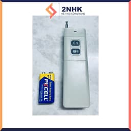 Bộ công tắc điều khiển từ xa acquy 24V - 5km bật tắt máy xịt thuốc, động cơ điện 1 chiều 24V (có học lệnh từ khiển khác) 5