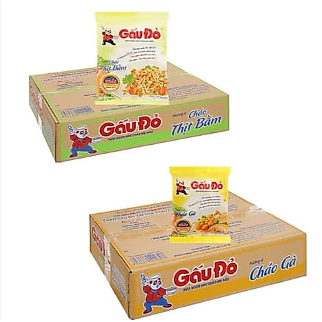 [Chính Hãng] Cháo Gấu Đỏ thùng 50gói x 50g DATE MỚI