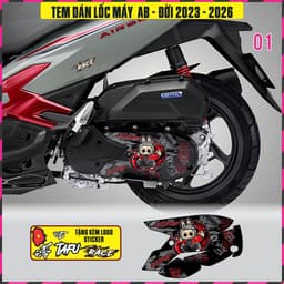 Tem Dán Lốc Máy Xe AB AIRBLADE Đời 2023 Đến 2026. Mẫu Cực Mới Rất Đẹp 4