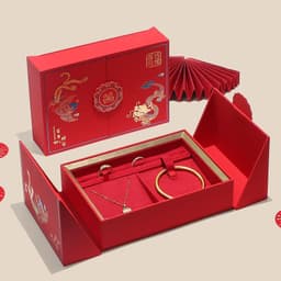 Hộp đựng trang sức của hồi môn cho cô dâu phụ kiện đám cưới may mắn sang trọng 6