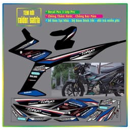 TEM RỜI XE SATRIA RAIDER F150 TOKYO HÓT ĐẸP PHỐI ĐỦ MÀU 5