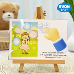 Thẻ Flash EVON BABY dạy bé tập nói - CHỦ ĐỀ PHẢN XẠ NÓI BẬT ÂM ĐẦU TIÊN 6