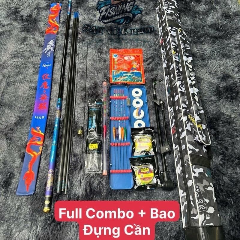 Full Combo Cần Câu Tay Phục Long Chiến Thần 5H Chất Lượng  Đồ Câu Fishing 247 Việt Nam
