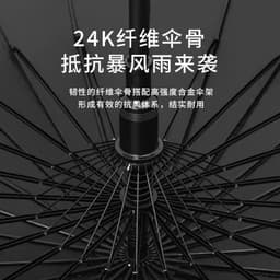 Ô Dù Tự Động Cán Dài 24 Nan Thép Siêu Bền | Đường Kính 115cm | Chống Nắng UV+50, Chống Mưa Bão Cực Tốt 2