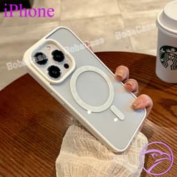 Ốp điện thoại sạc không dây từ tính hình vuông sang trọng Ốp lưng iPhone17 16 15 14 13 12 11 Pro Max 7 8 Plus XR XS Max 2