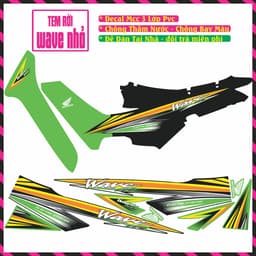 Tem Xe Wave Nhỏ Tem Rời Xe Wave Đẹp Decal Mc Cao Cấp 4